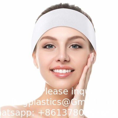 Bandelettes élastiques à usage unique pour le spa, étirement, bandeau facial non tissé pour femmes, bandeau de soins de la peau douce, bandeau de coiffure avec confort