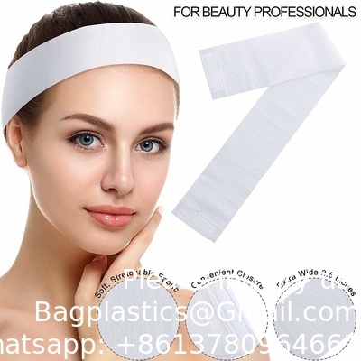 Bandelettes élastiques à usage unique pour le spa, étirement, bandeau facial non tissé pour femmes, bandeau de soins de la peau douce, bandeau de coiffure avec confort