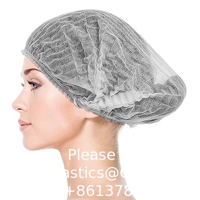 Bouffant Casquettes à usage unique Casquette de douche personnalisée Hôtel Aménagement salle de bain Spa Casquette de cheveux imperméable à l'eau Casquette blanche jetable