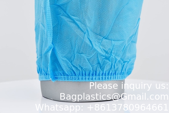 Protège-mains non tissé Fermetures élastiques Manche à bras durable imperméable à l'eau Couvercle à manche microporeux jetable