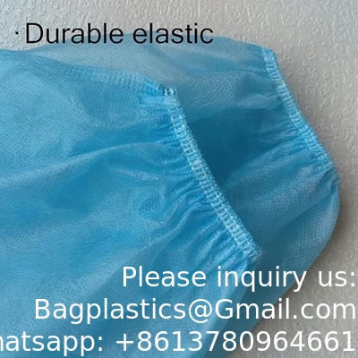 Couvertures à manches jetables en tissu non tissé Manches de bras Manches de protection de 15 pouces pour les bras avec fermeture élastique