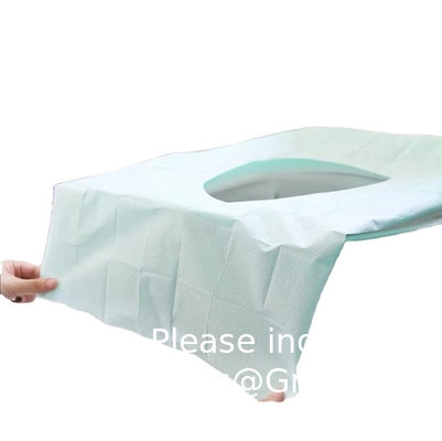 Couverture de siège de salle de bains non tissée jetable tapis de siège de toilette antipoussière coussin de siège de toilette pour hôtel