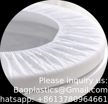 Couverture de siège de salle de bains non tissée jetable tapis de siège de toilette antipoussière coussin de siège de toilette pour hôtel