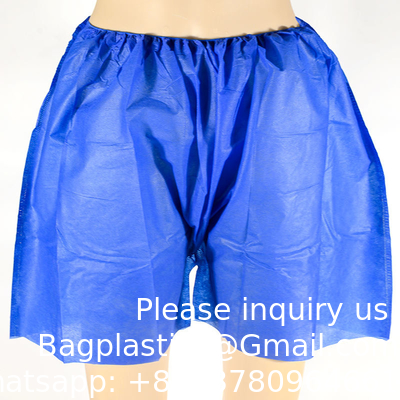 Vente en gros de sous-vêtements de sauna pour hôpitaux de salle de massage jetable Shorts pour hôpitaux de sous-vêtements de massage jetables