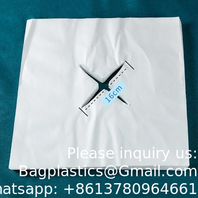 Massage serviette jetable non tissée avec appuie-tête Salon de beauté jetable Grotte Massage Mateau oreiller serviette