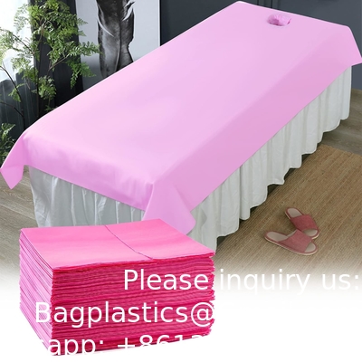Tables de massage jetables, couvertures de lit de massage SPA imperméables à l'eau, 31&quot; x 71&quot; de tissu non tissé respirant
