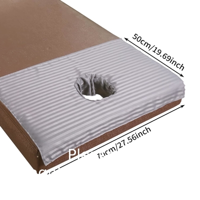 Couverture de tête de table de massage, couverture de table de lit draps avec trou pour le salon SPA, matelas de massage Spa respiratoire