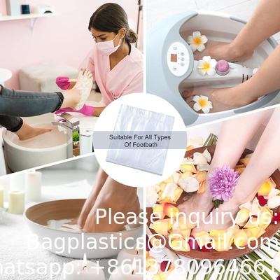 Sacs de bain portable à usage unique Sacs de spa de pédicure en plastique Sacs de bain à usage unique