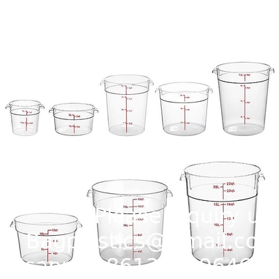 Contenant de stockage de nourriture en plastique recyclable durable Contenant de stockage de riz Organisateur de cuisine PC Contenant de stockage de nourriture