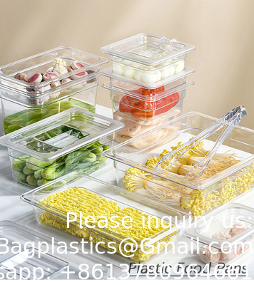 Taille personnalisée Équipement de restauration commerciale Hôtel Fournitures de restauration Plateau à râper PC plastique Contenant Gastronorm