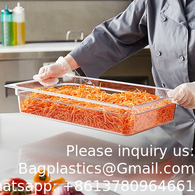 Taille personnalisée Équipement de restauration commerciale Hôtel Fournitures de restauration Plateau à râper PC plastique Contenant Gastronorm