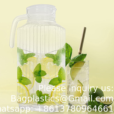 De haute qualité 1800 ml Carafe d'eau Juice de verre Pitcher Jug fournitures de restaurant, fournitures de cuisine, fournitures d'hôtel