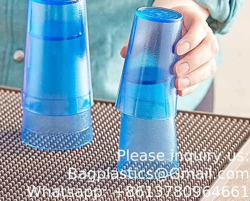 8 oz Custom Tumbler Cup Logo Ambre Verres à boire de l'eau Tumbler plastique Tumbler tasse à boisson