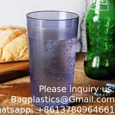 Coupe en plastique dur, en plastique clair, à double bordure, coupe de couleur, coupe de mariage jetable, élégante, coupe de fête