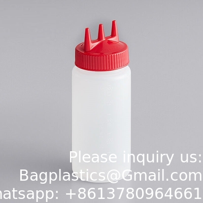 Bouteilles à épices pour les liquides pour le sirop, le ketchup, les sauces, les vinaigrettes, l'huile, les bouteilles de sucre de miel