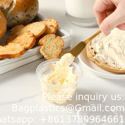 Coupe à portions avec couvercle, petit récipient en plastique avec couvercle, coupe à souffle étanche, coupe à soupe, sauce
