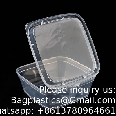 1 oz 2 oz 3 oz 4 oz Coupe à la sauce au piment jetable à emporter en PP, en plastique transparent, avec couvercle à charnière