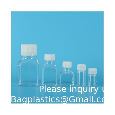 Produits de laboratoire PETG 5 ml, 10 ml, 30 ml, 60 ml, 125 ml de culture de cellules en plastique stérile