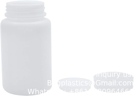 HDPE bouteilles en plastique à large bouche Bouteille d'échantillon de laboratoire Bouteilles de réactif de laboratoire Bouteilles d'étanchéité d'échantillon