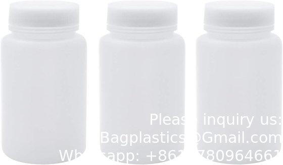 HDPE bouteilles en plastique à large bouche Bouteille d'échantillon de laboratoire Bouteilles de réactif de laboratoire Bouteilles d'étanchéité d'échantillon