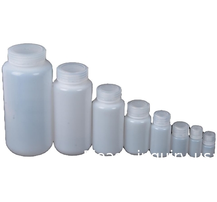 HDPE bouteilles en plastique à large bouche Bouteille d'échantillon de laboratoire Bouteilles de réactif de laboratoire Bouteilles d'étanchéité d'échantillon