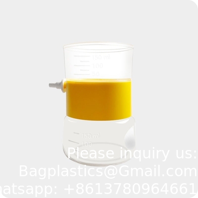 Laboratoire Grand fabricant d'entonnoirs en plastique Entraînements de laboratoire fournitures de soins de santé Entraînements de filtre à large bouche, clairs