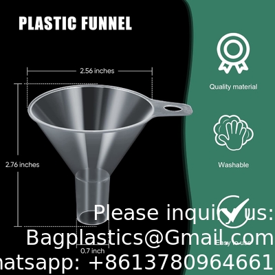 Laboratoire Grand fabricant d'entonnoirs en plastique Entraînements de laboratoire fournitures de soins de santé Entraînements de filtre à large bouche, clairs