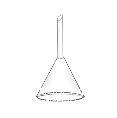 Fonceau en verre à tiges courtes Fonceau de filtre de laboratoire en verre borosilicate, de 120 mm de diamètre et de longueur de tiges