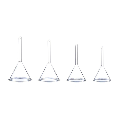 Fonceau en verre à tiges courtes Fonceau de filtre de laboratoire en verre borosilicate, de 120 mm de diamètre et de longueur de tiges