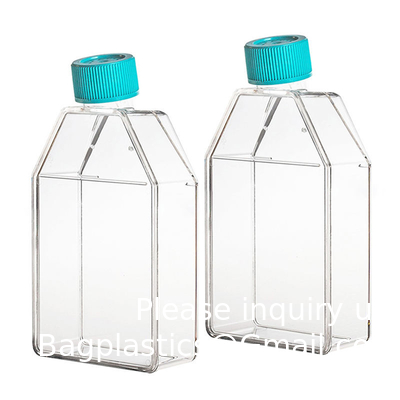 T25 T75 T175 Laboratoire plastique stérile culture à usage unique médias de culture de tissus cellulaires flacon flacon aplati