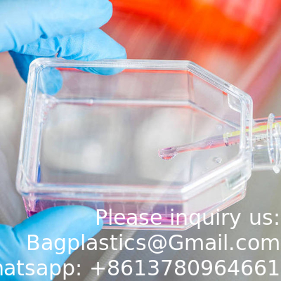 T25 T75 T175 Laboratoire plastique stérile culture à usage unique médias de culture de tissus cellulaires flacon flacon aplati
