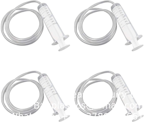 Seringues avec tubes Seringues en plastique avec tubes pour la distribution, l'injection, la filtration, les laboratoires scientifiques (tube de 1 mètre)