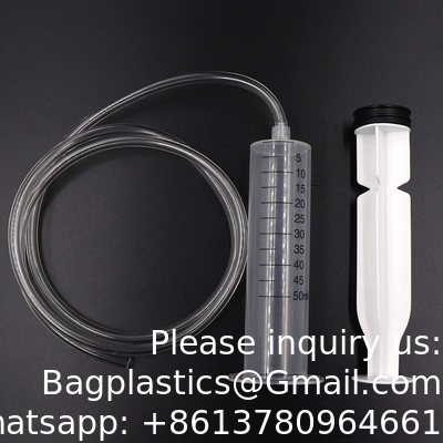 Seringues avec tubes Seringues en plastique avec tubes pour la distribution, l'injection, la filtration, les laboratoires scientifiques (tube de 1 mètre)