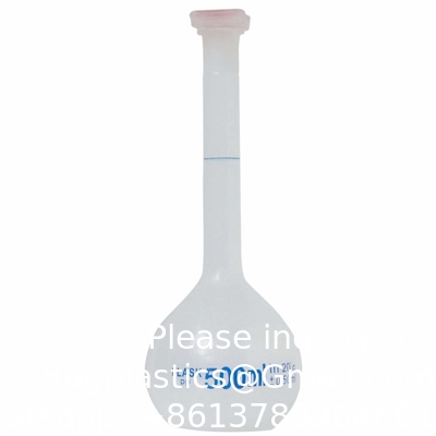 100 ml de flacons de mesure volumétriques en plastique pour laboratoire avec capuchon à capuche étanche à la chaleur pour laboratoire