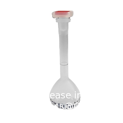 100 ml de flacons de mesure volumétriques en plastique pour laboratoire avec capuchon à capuche étanche à la chaleur pour laboratoire