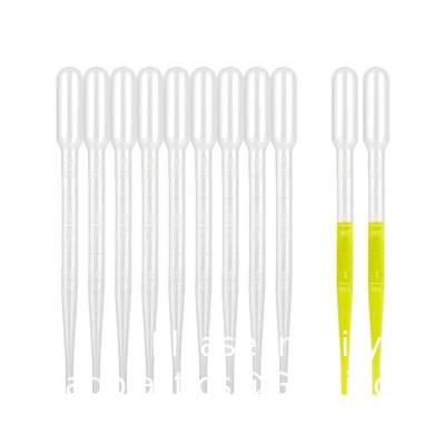 Pipettes à goutte à goutte en plastique jetables de 3 ml, goutte à goutte calibrée adaptée au laboratoire scientifique, art de bricolage (15)