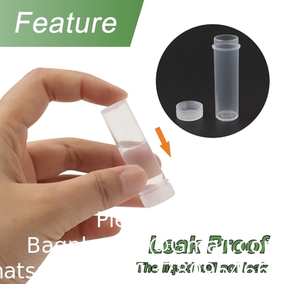 Flacons en plastique avec couvercle Bouteilles d' échantillons Flacon Flacons en plastique avec bouchon Flacons en plastique pour petits articles