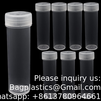Flacons en plastique avec couvercle Bouteilles d' échantillons Flacon Flacons en plastique avec bouchon Flacons en plastique pour petits articles