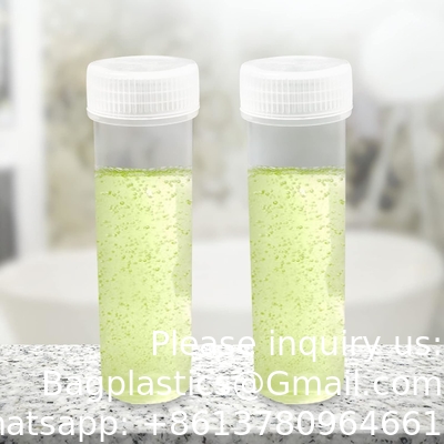 Flacons en plastique avec couvercle Bouteilles d' échantillons Flacon Flacons en plastique avec bouchon Flacons en plastique pour petits articles