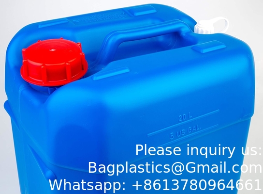 Contenants à tête étroite pour le transport maritime, le transport, le stockage et les déchets; 20L (5 gallons), HDPE, capot de 70 mm, UN 3H1, 1/EA