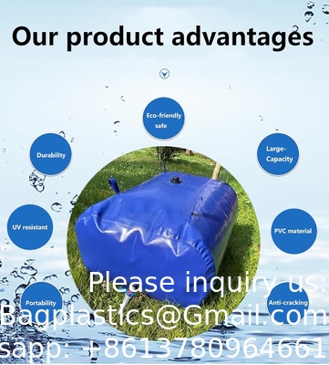 réservoir d'eau conteneur de stockage pliable sac de vésicule valve pour camping RV résistant à la sécheresse de lutte contre les incendies
