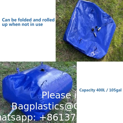 réservoir d'eau conteneur de stockage pliable sac de vésicule valve pour camping RV résistant à la sécheresse de lutte contre les incendies
