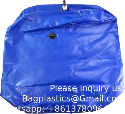 réservoir d'eau conteneur de stockage pliable sac de vésicule valve pour camping RV résistant à la sécheresse de lutte contre les incendies