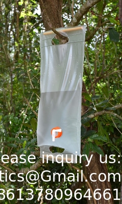 Porteur de stockage d'eau pliable - récipient portable de 1,9 gallon avec éternuement, sac d'eau de camping pour la randonnée en plein air