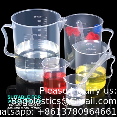 Bouteilles et bols en plastique, bouteilles et bols en plastique 10 ml 25 ml 50 ml 100 ml 250 ml et 5 pièces
