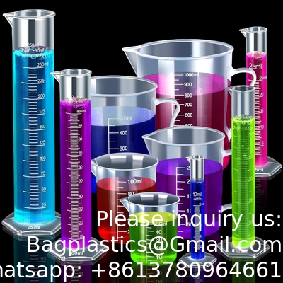 Bouteilles et bols en plastique, bouteilles et bols en plastique 10 ml 25 ml 50 ml 100 ml 250 ml et 5 pièces