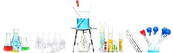 Science médicale de laboratoire bâton de verre 12 pouces de longueur Remuer la tige de verre Remuer les tiges Remuer le bâton avec les deux extrémités rondes