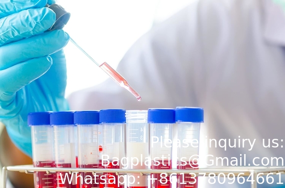 Tubes à centrifugeuse coniques de 15 ml, tubes à essai en plastique stérile avec capuchon à vis, récipient en polypropylène avec gradué