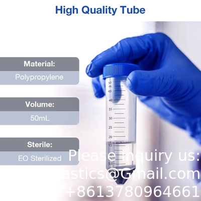 Tubes de centrifugeuse coniques 50 ml, EO Polypropylène stérile Caps à vis étanches, Gradués et marques d'écriture
