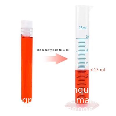 Tubes d'essai en plastique avec support et bouchons, 16 x 100 mm avec support pour expériences scientifiques, perles liquides